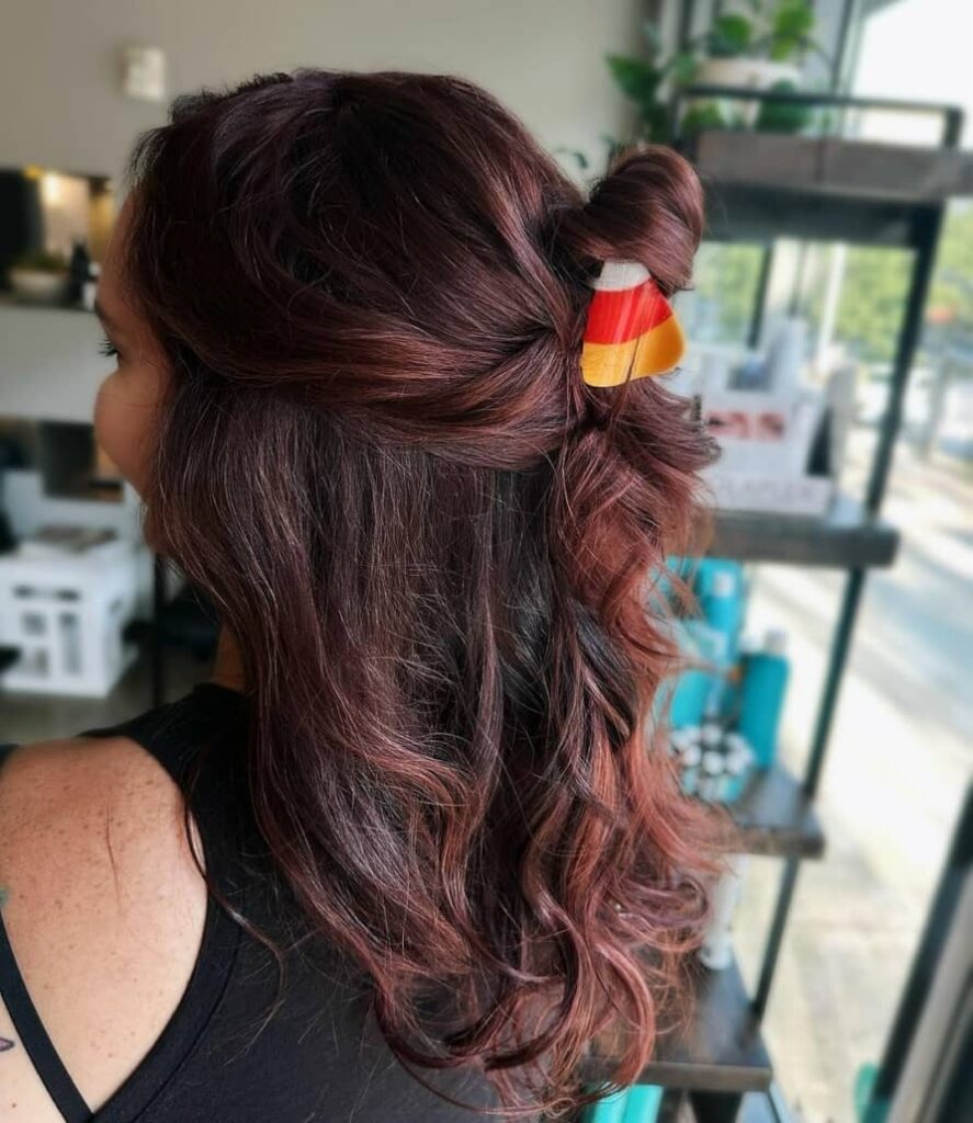 Picture of a beautiful autumn hairstyle made by Garbo's Salon and Spa experts. The perfect look refresh!